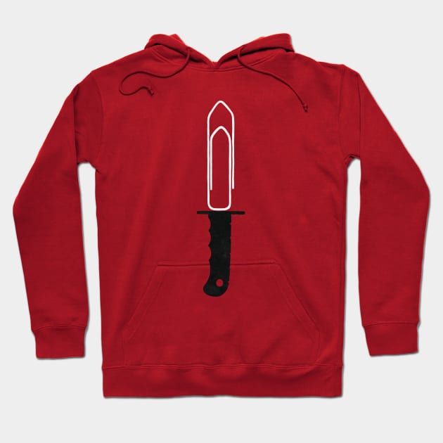 Paperclip knife Hoodie by maivisto